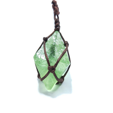 Dream Crystal Green Fluorite Rope Necklace-Your Soul Place